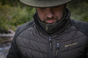 Deerhunter Moor Padded Jacket w. Knit - Brown Leaf