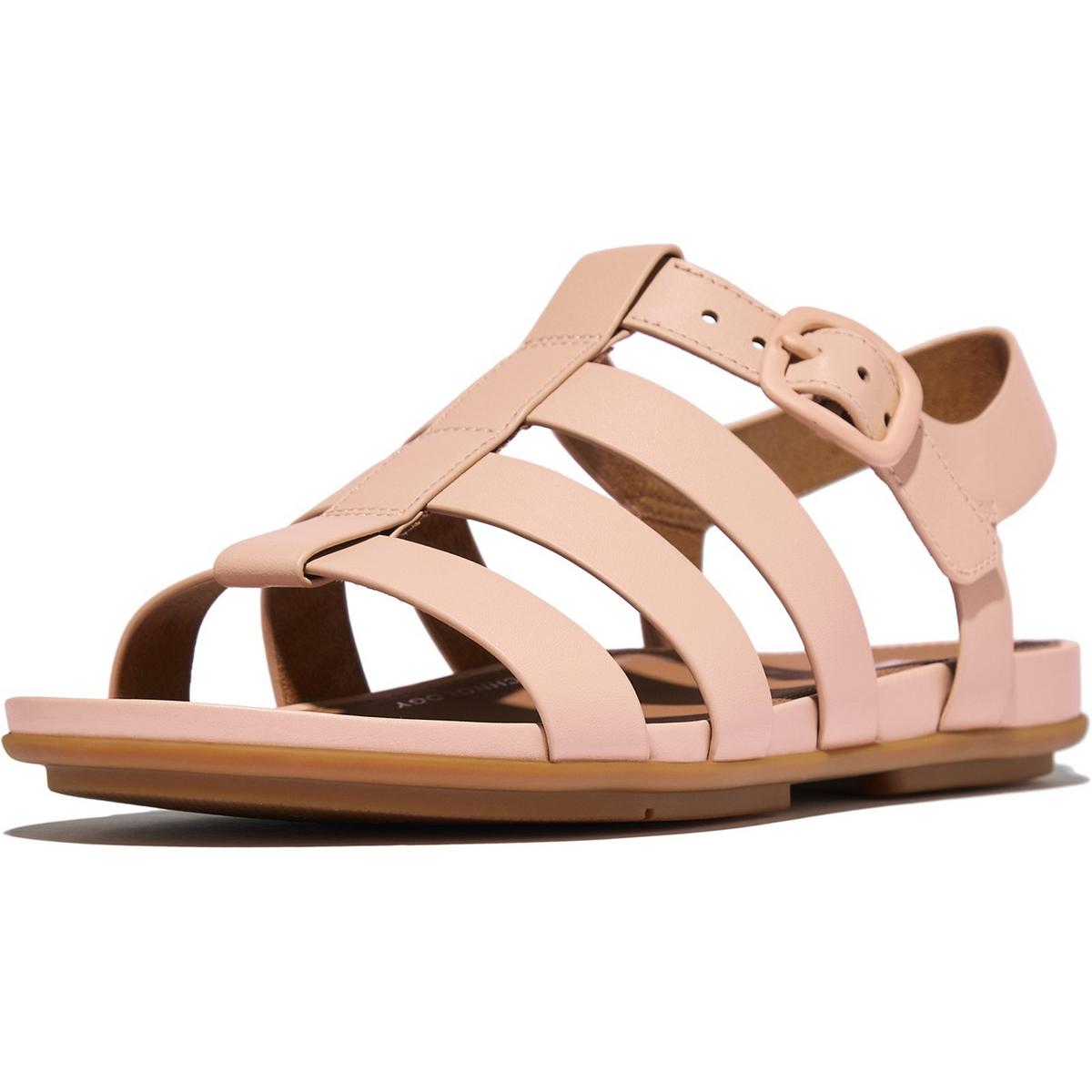 FitFlop Gracie Leather Fisherman Sandal All Black