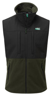 Ridgeline Hybrid Fleece Vest Olive/Black
