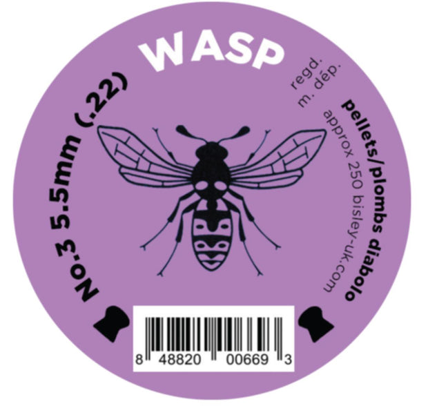 Bisley Wasp 5.5 Purple .22 Pellets Tins of 250
