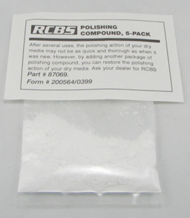 RCBS Polishing Powder Compound ( for media) 5 pk