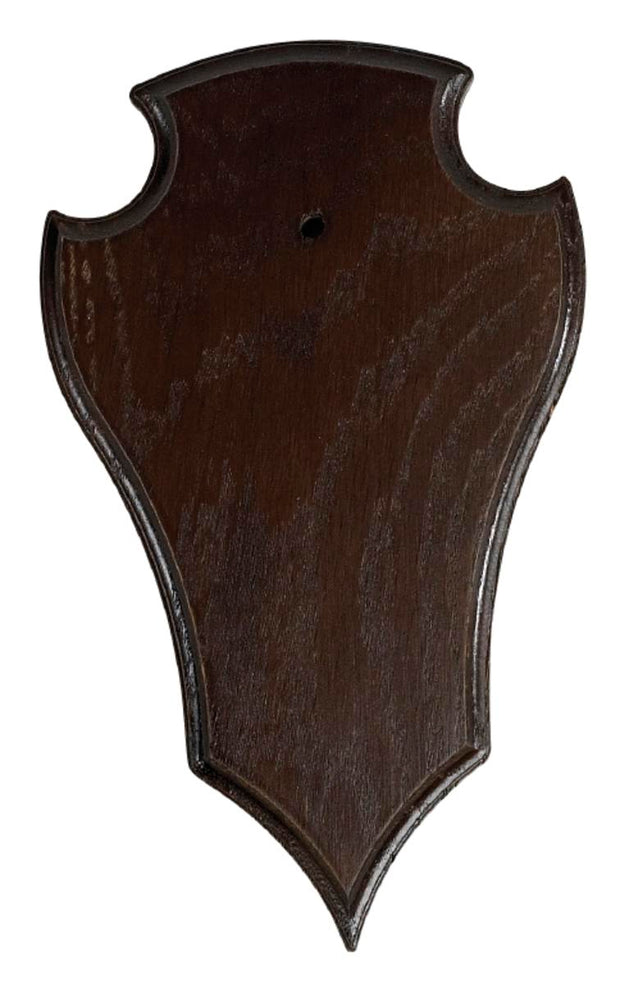 Decoy Buck trophy plate Dark wood 22 x 13 cm