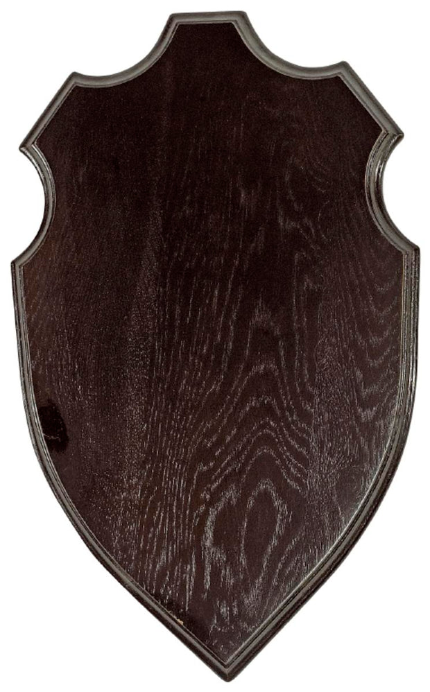 Decoy Deer trophy plate Dark wood 40 x 24 cm