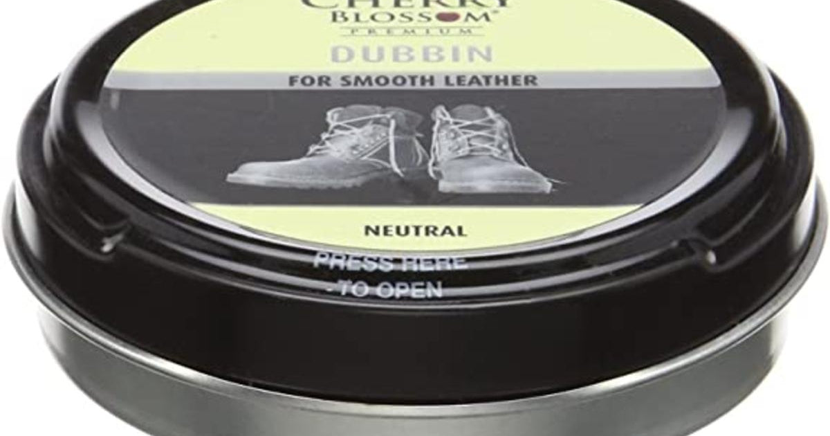 Cherry Blossom Neutral Wax Dubbin for Leather