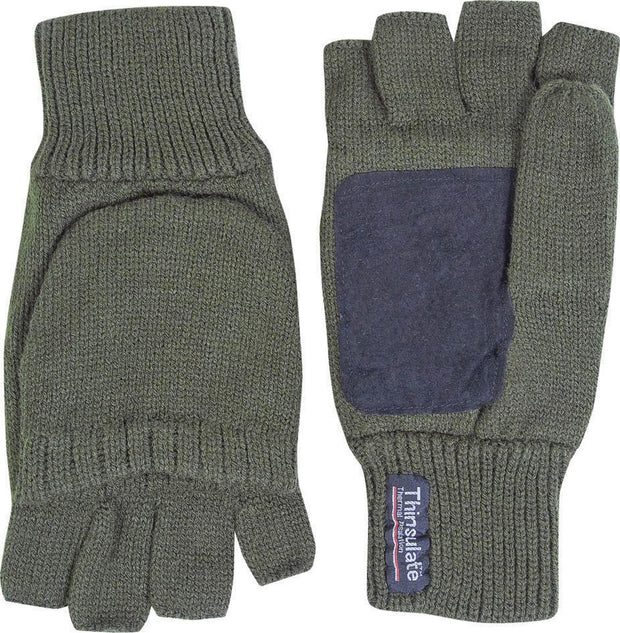 Jack Pyke Suede Palm Shooters Mitts Green