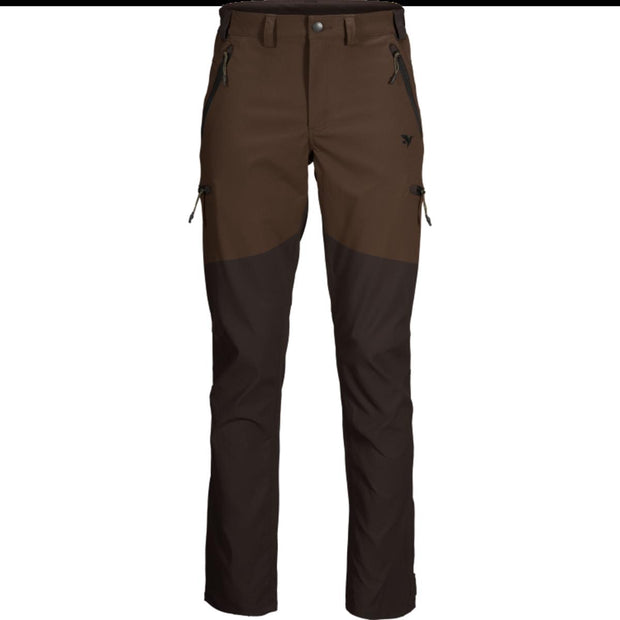 Seeland Outdoor stretch trousers Pinecone/Dark brown