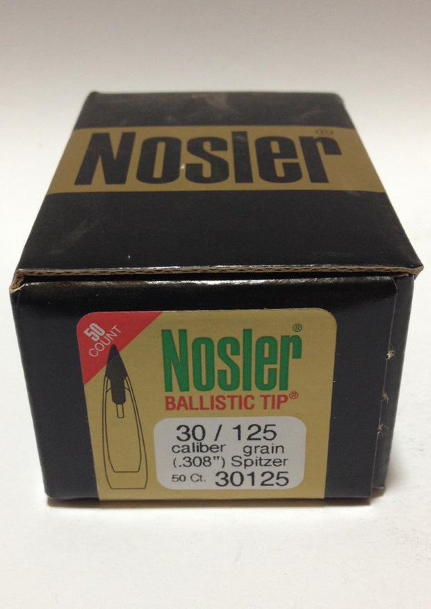 Nosler  Hunting .308 125gr Ball Tip Spitzer 50pk (30125)