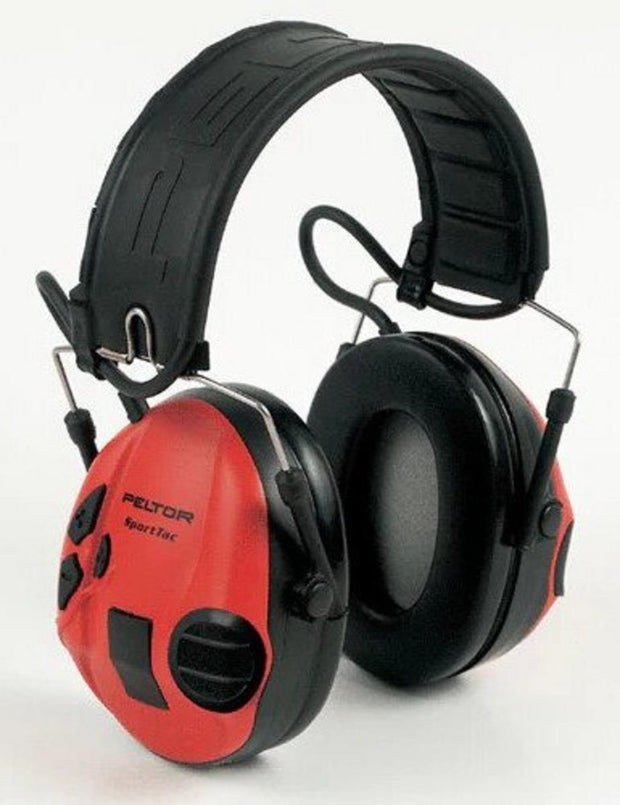 Peltor Sporttac Electronic Earmuff -Black/Red