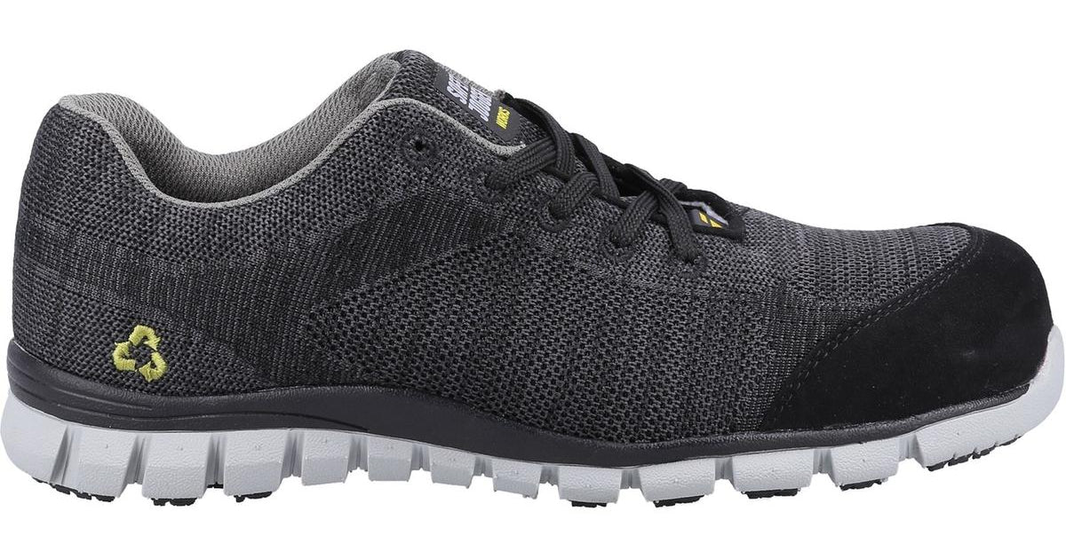 Safety Jogger Morris S1P Safety Trainers Black BushWear