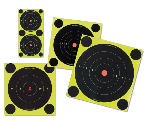 Birchwood Casey Shoot-N-C 1", 2", 3" Bull's-eye Targets (72 - 1", 36 - 2" & 24 - 3") 12 sheets