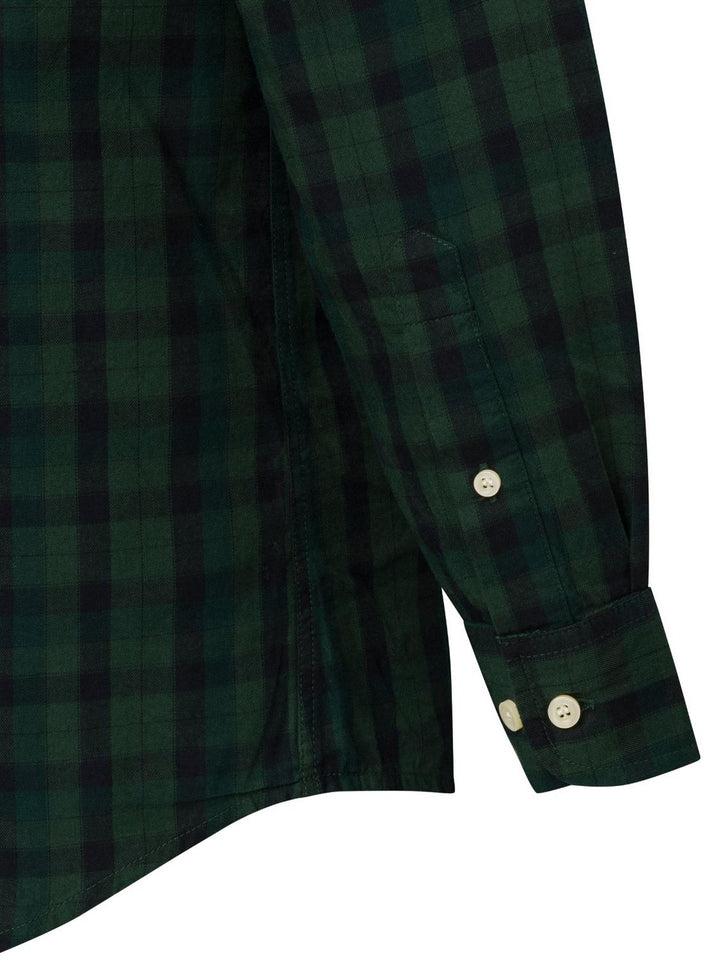Bryggen Shirt Green and Black Check – view 5