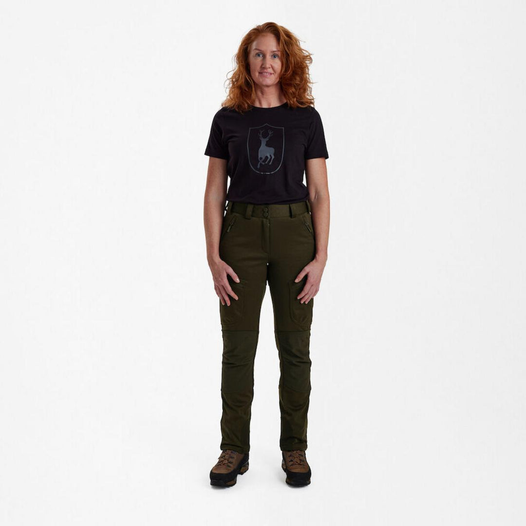 Deerhunter Lady Excape Softshell Trousers - Art Green