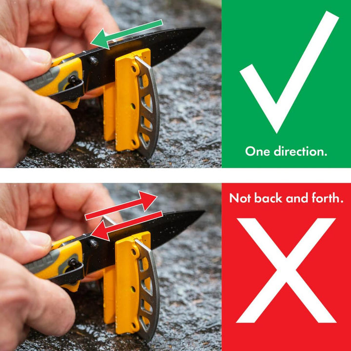 Smiths CAPRELLA 51176 Caprella 2 Step Folding Knife Sharpener (Yellow)