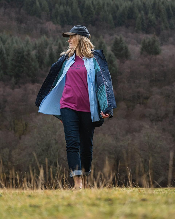 Hoggs of Fife Stella Printed T-Shirt - Berry