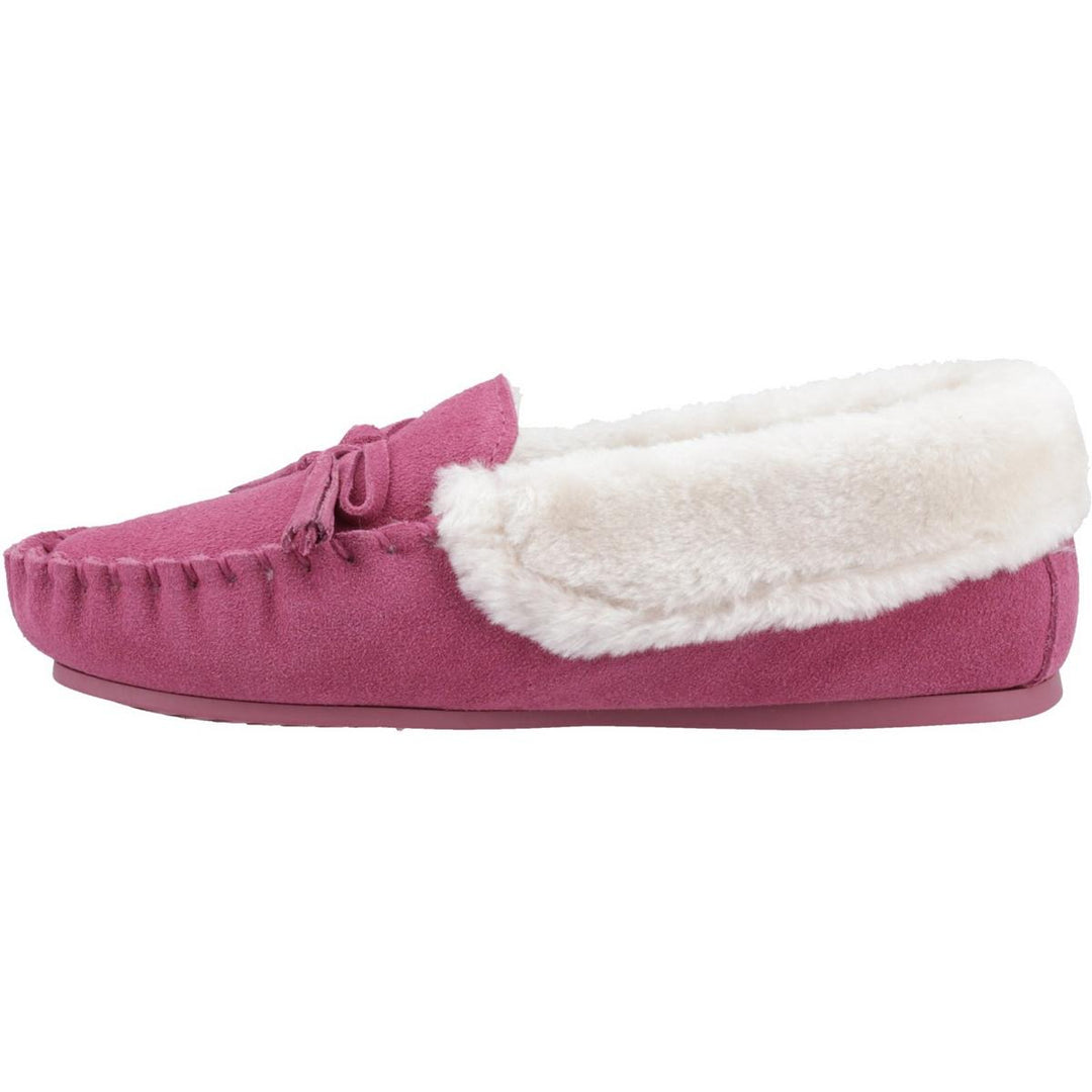 Hush Puppies Agnes Fur Slipper Pink