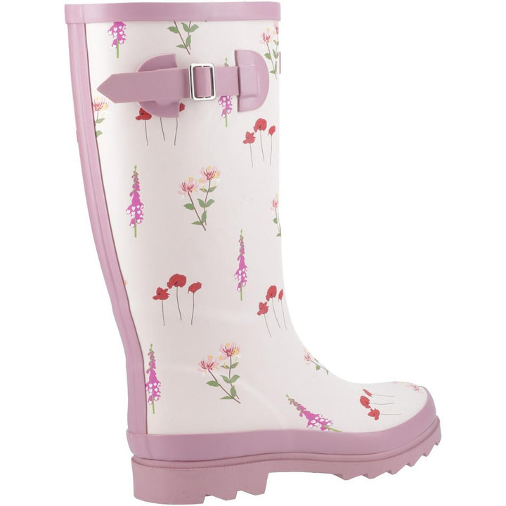 Cotswold Wildflower Tall Wellingtons Pink