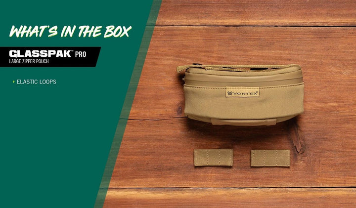 Vortex GlassPak Pro Large Zipper Pouch-Tan
