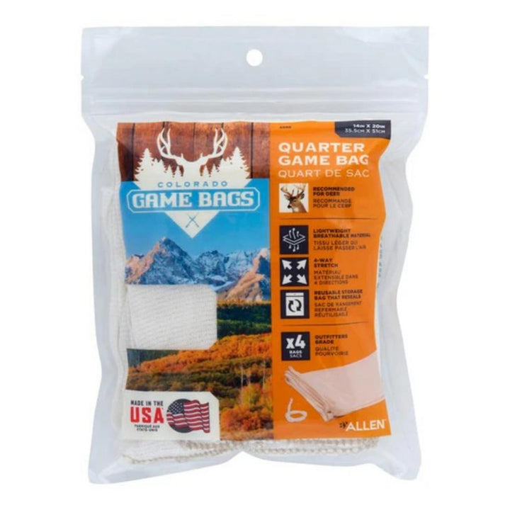 Allen Colorado Deer Quarter Game Bags 14 x 20 Inch Pack of 4