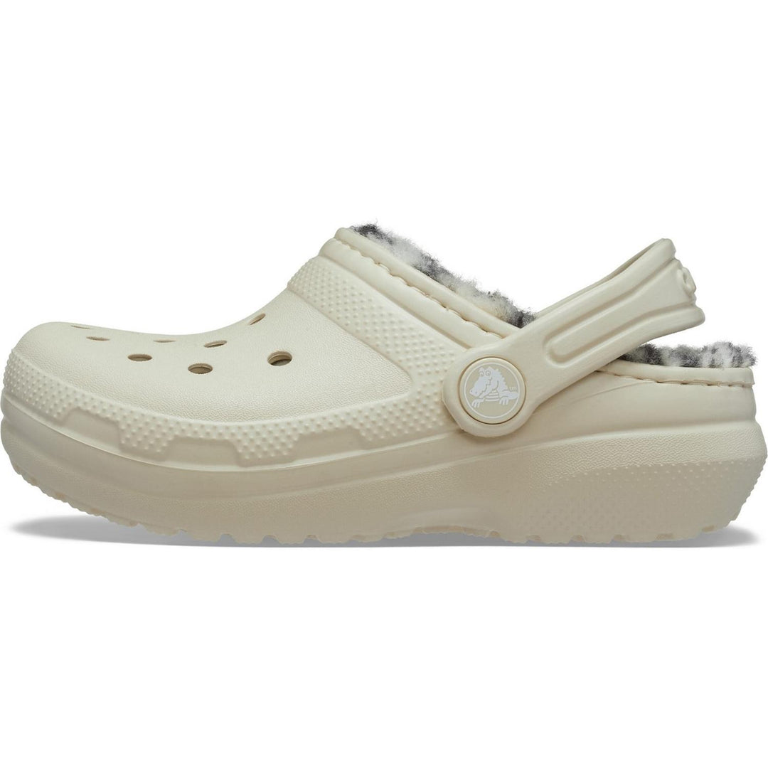Classic Lined Clog Kid Bone (Plaid Lined)