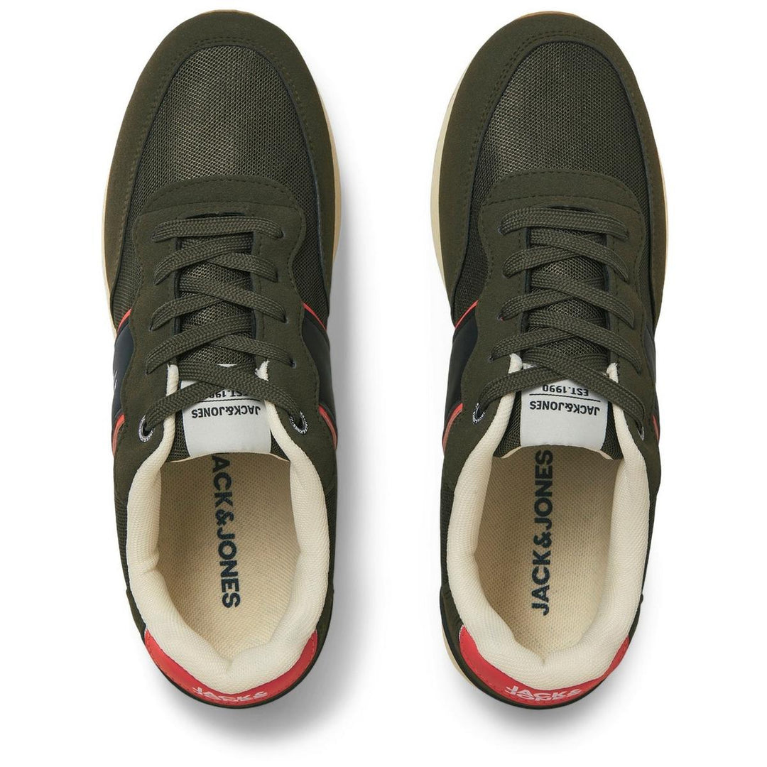 Jack & Jones Spirit Runner Trainer Olive Night