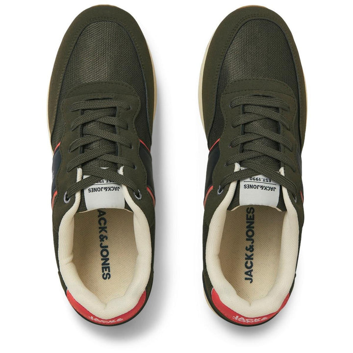 Jack & Jones Spirit Runner Trainer Olive Night