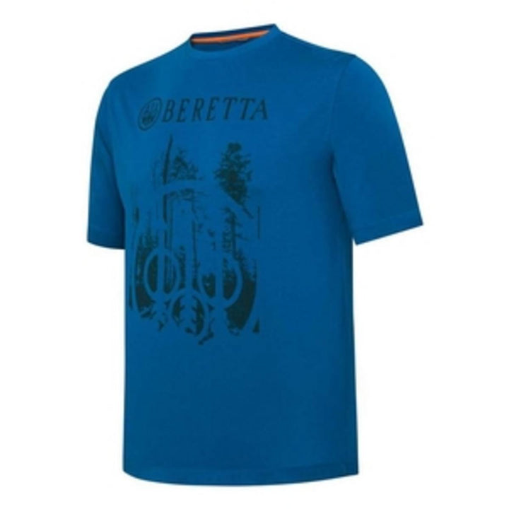Beretta Outline T-Shirt  Blue Twilight