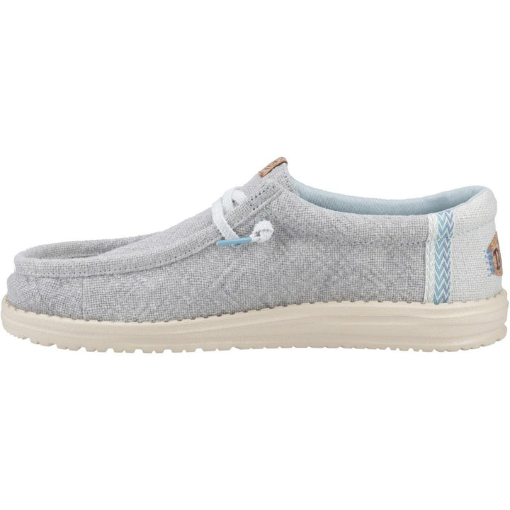 HEYDUDE Wally Jute Shoes Cloud Blue/Dawn Blue