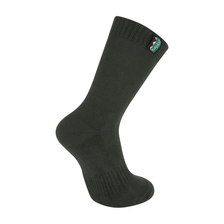 Ridgeline Ridgeline Cotton Work Socks Mid Length - Olive Multi