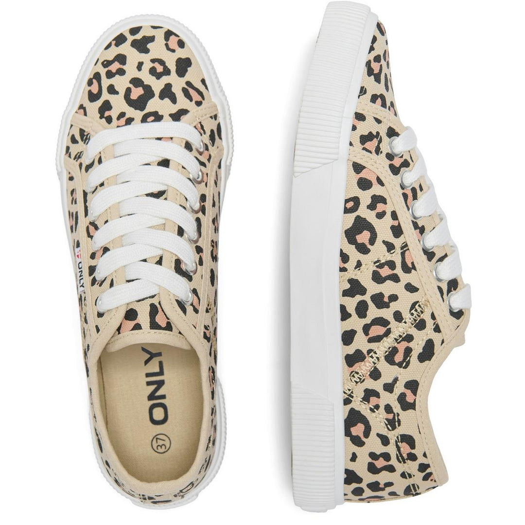 ONLY ONLNICOLA SNEAKER Cream/Leopard
