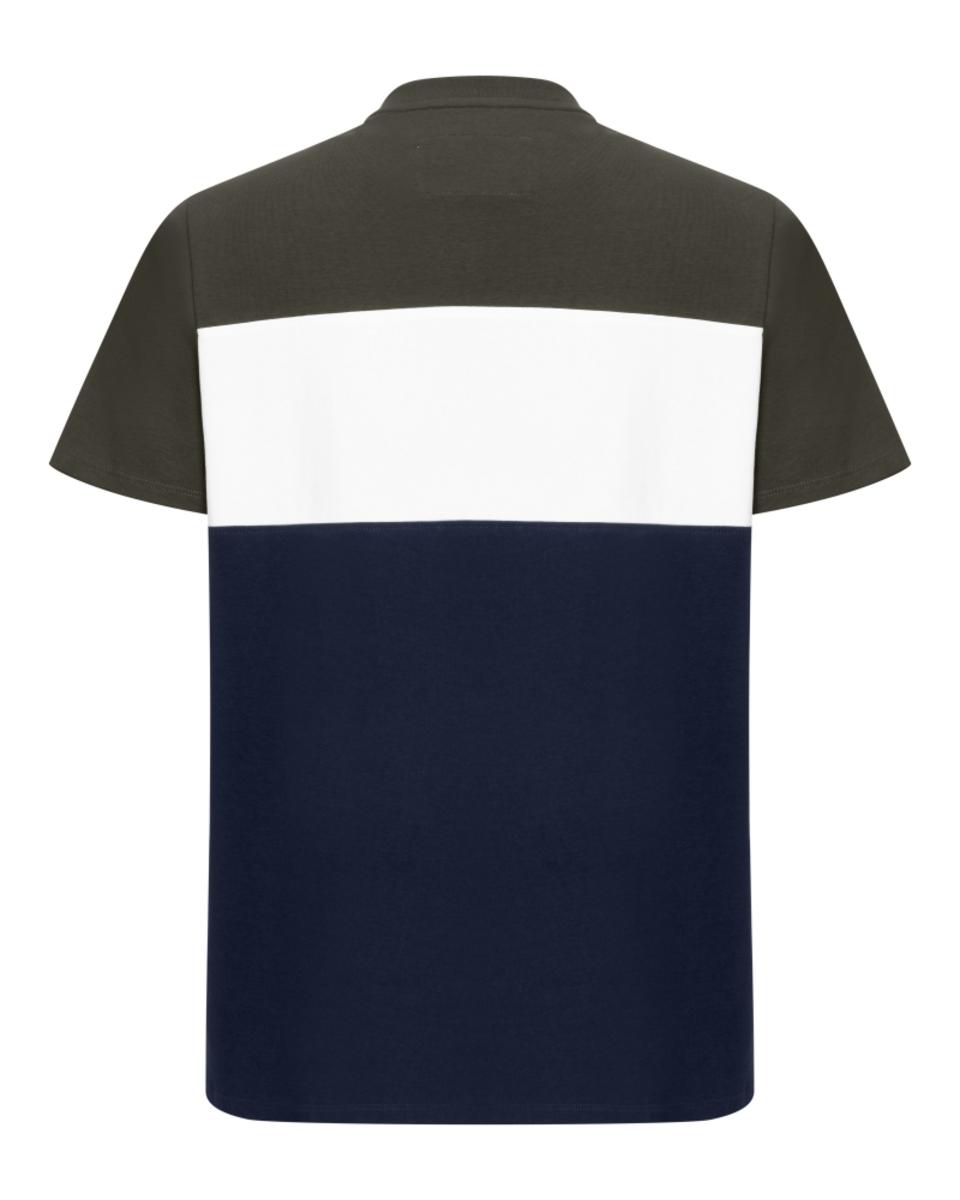 Hoggs of Fife Dalbeattie Colour Block T-Shirt - Forest/White/Navy