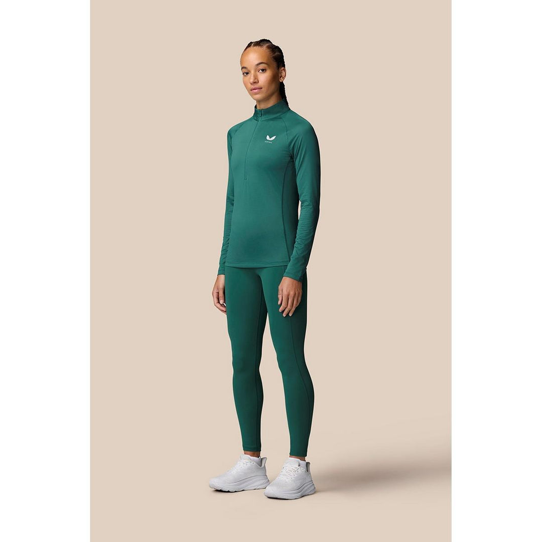 Castore 1/2 Zip Long Sleeve Top Seafoam/Sage