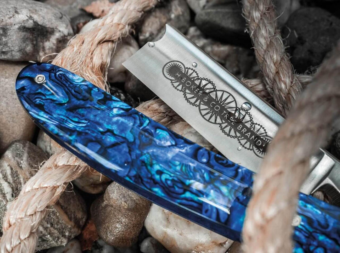 Böker Blue Shell 7/8 Straight Razor