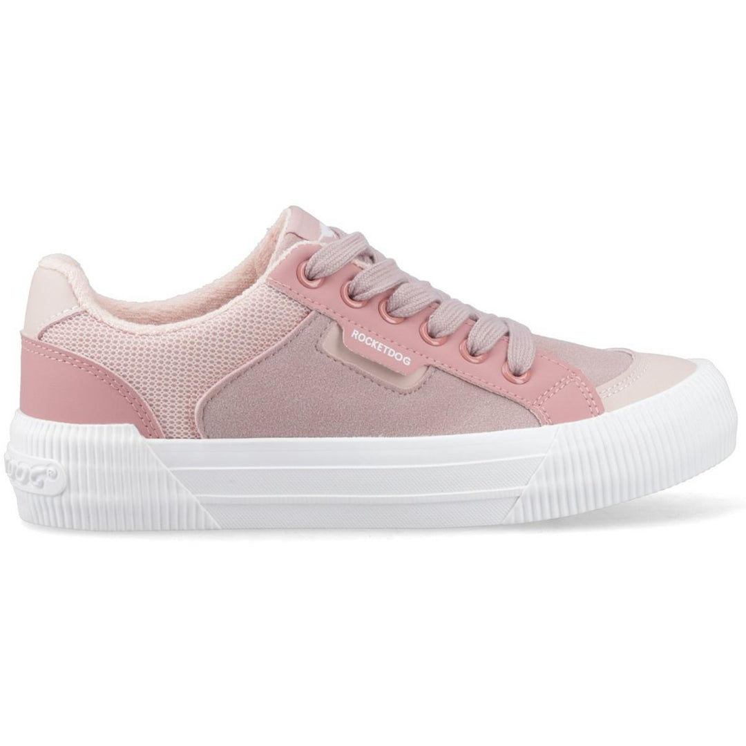Rocket Dog Cheery Blocked Fabric Shoes Mauve/Pink – view 5