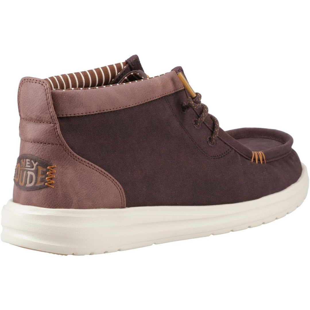HEYDUDE Wally Mid GripR Boots Mole Brown/Downtown