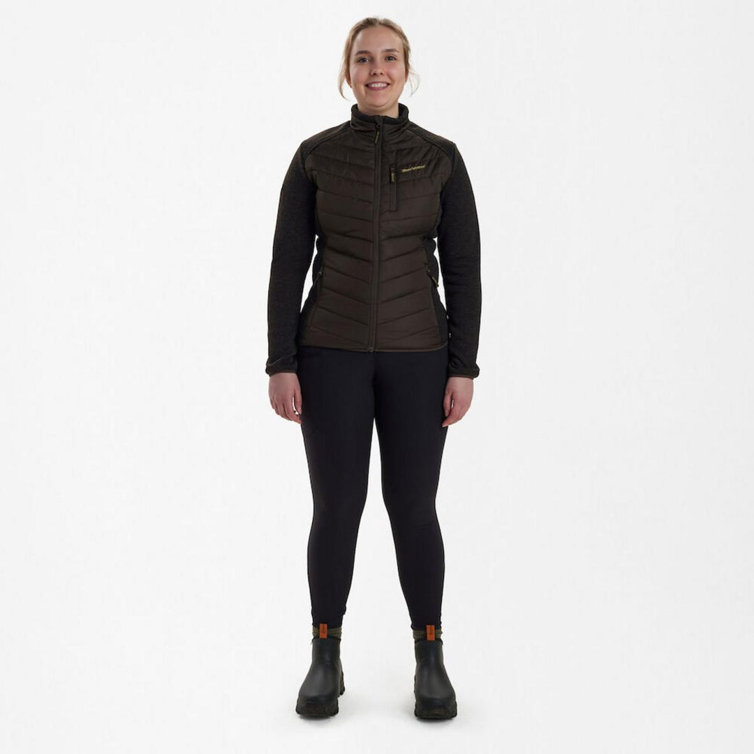 Deerhunter Lady Caroline Padded Jacket - Brown leaf