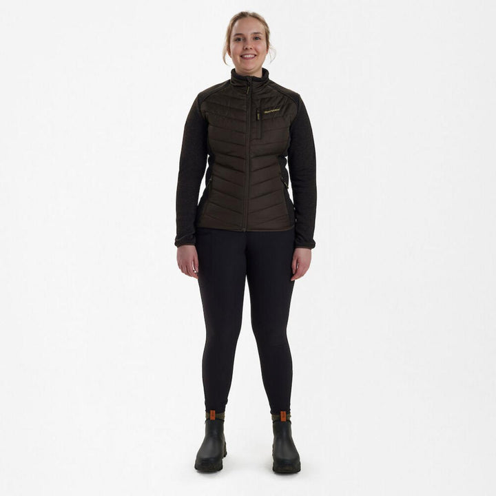 Deerhunter Lady Caroline Padded Jacket - Brown leaf