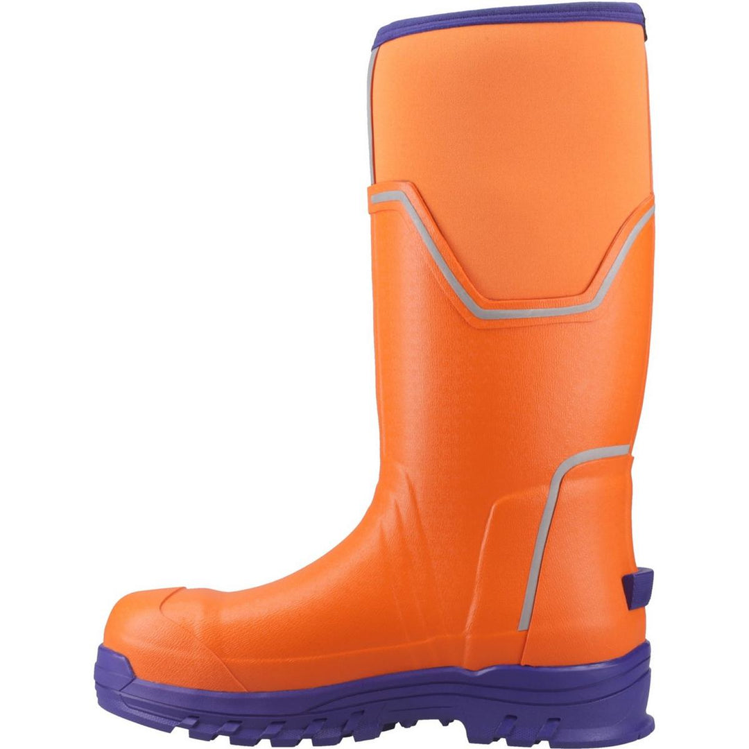 Muck Boots Grit S5 Safety Wellington Orange/Blue