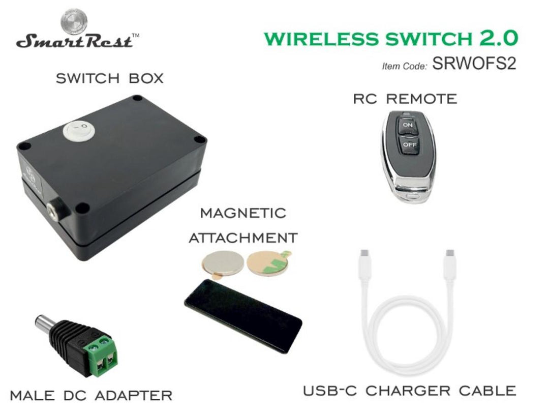 SmartRest Wireless Switch 2.0 - Remote controlled On/Off Swi