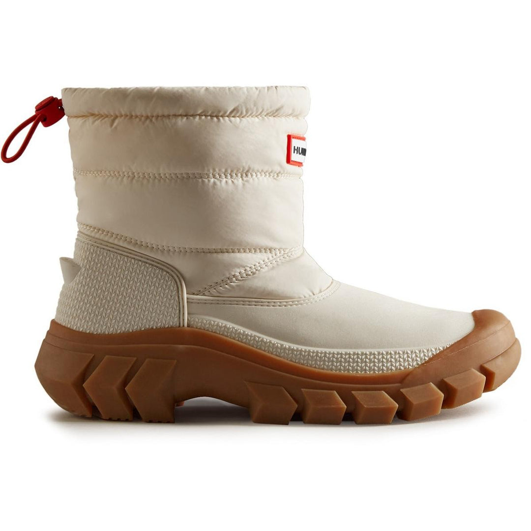 Hunter Intrepid Short Snow Boot White Willow/Gum
