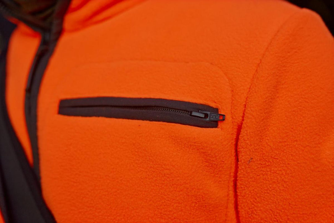 Harkila Wildboar Pro Blaze fleece jacket Orange blaze