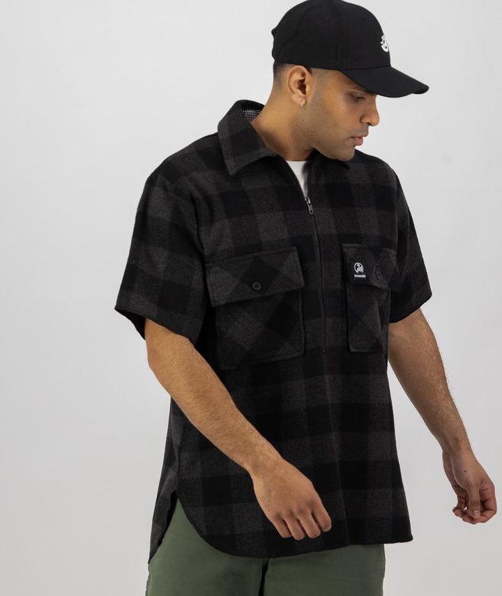 Swanndri Henderson Jacket - Grey/Black Check