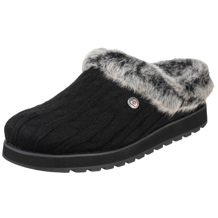 Keepsakes Ice Angel Mule Slipper Black