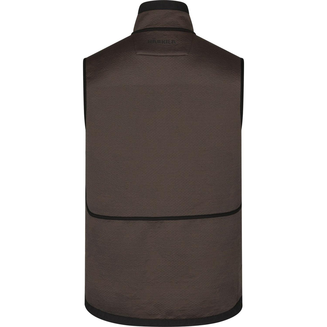 Härkila Kamko Pro Edition reversible waistcoat, solid brown side back view