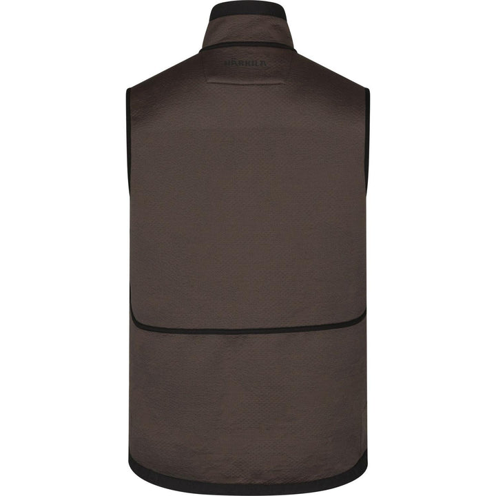 Härkila Kamko Pro Edition reversible waistcoat, solid brown side back view