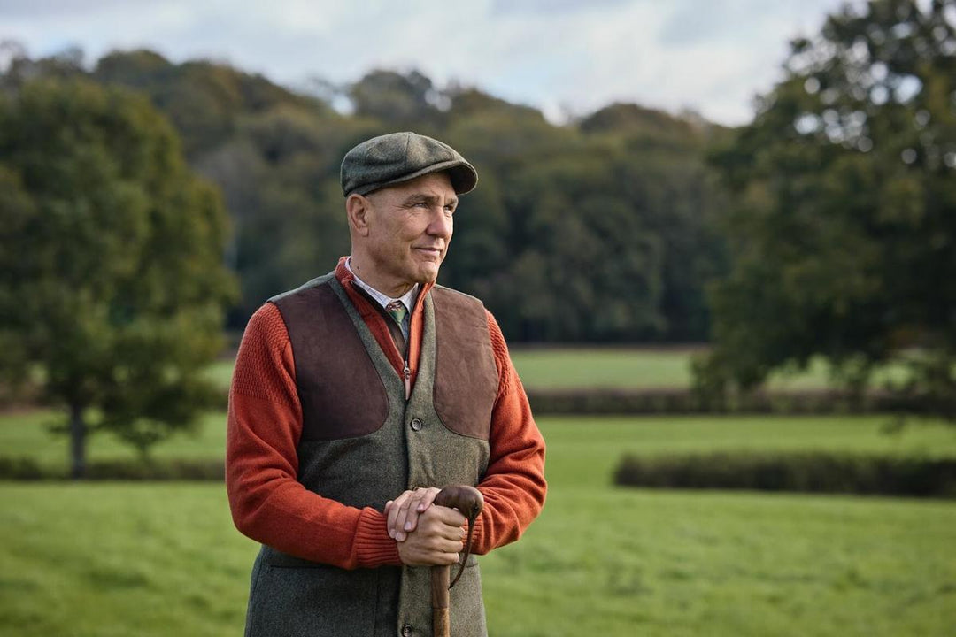 Harkila Vincent merino half zip pullover Bombay brown