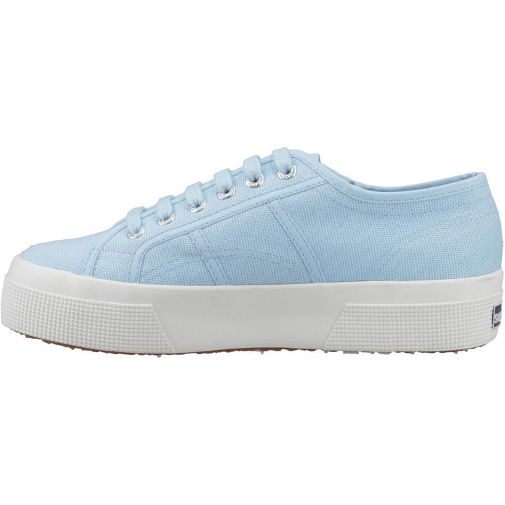Superga 2740 PLATFORM Trainers Crystal Azul