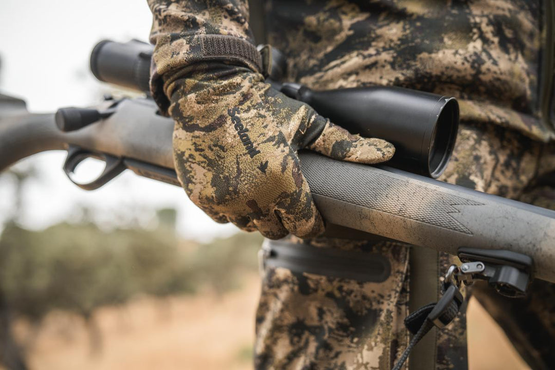 Seeland Grip Camo Gloves InVis MPC green