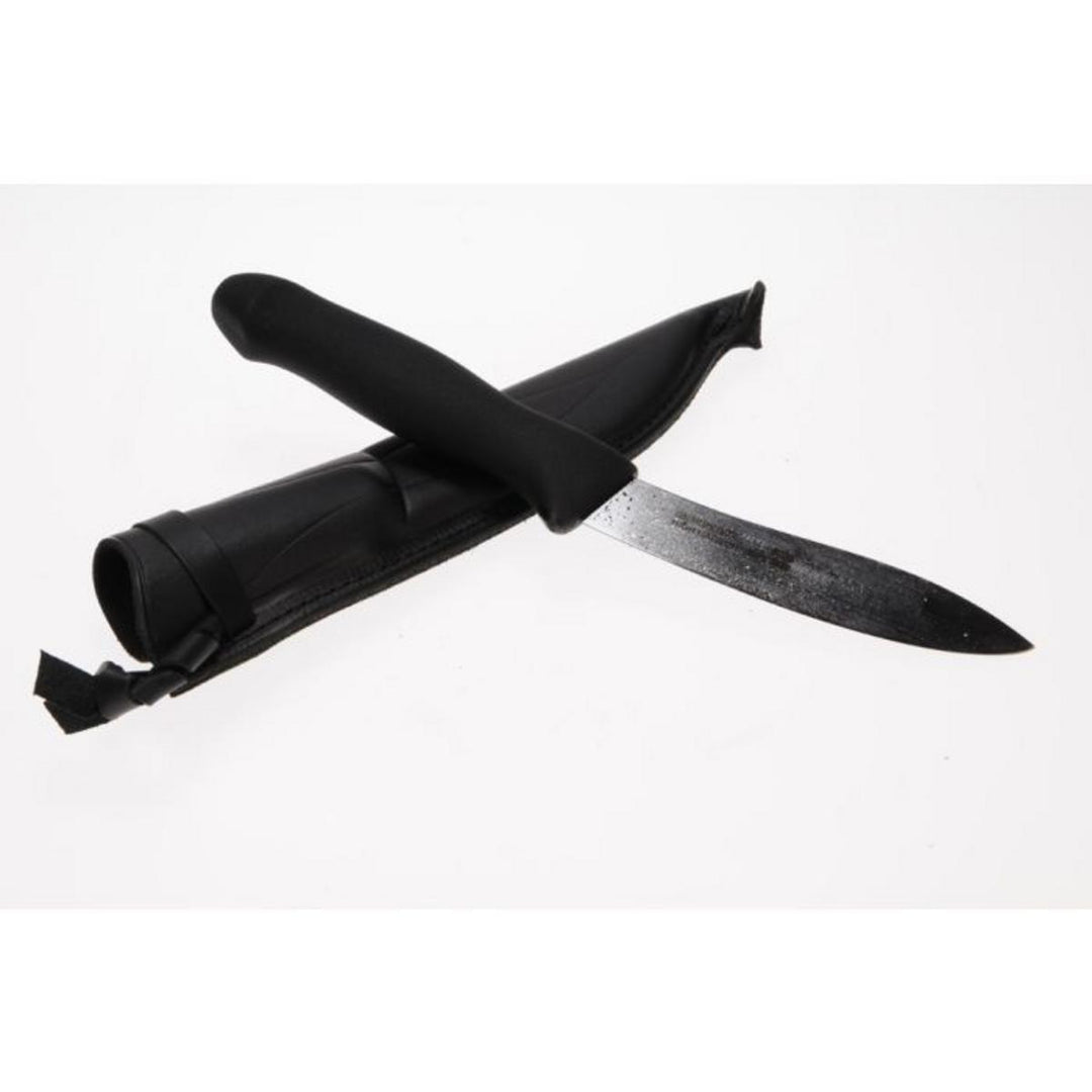 Mora 5" Skinner, Carbon Steel, Leather Sheath