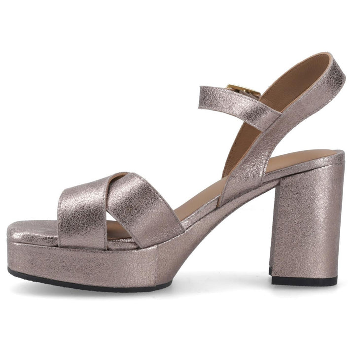 Ophelia Leather Heel Pewter