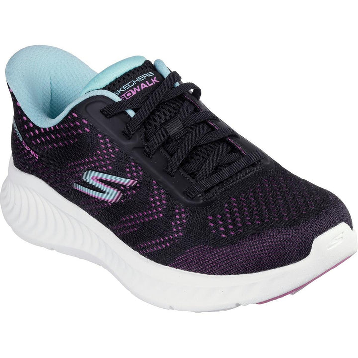 Skechers Go Walk Now Khloe Trainers Black/Purple